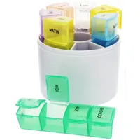 Estipharm Pillendose, rund, 7 Tage