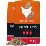 Heizfuxx Red Enplus A1 Holzpellets Hartholz 15kg X 2 Sack 30kg