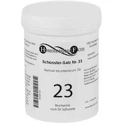 HOMOEOPATHIEFUCHS Schüssler-Salz Nummer 23 Natrium bicarbonicum D6 Biochemie 1000 St Tabletten