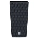 Prosperplast Pflanzgefäß 40 x 40 x 75 cm anthrazit