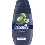 Schwarzkopf Schauma Shampoo For Men (2 x 400 ml), kräftigendes Herren Shampoo sorgt für gekräftigtes Haar und pflegt die Haarstruktur, Haarshampoo perfekt für normales Haar