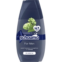 Schwarzkopf Schauma Shampoo For Men (2 x 400 ml), kräftigendes Herren Shampoo sorgt für gekräftigtes Haar und pflegt die Haarstruktur, Haarshampoo perfekt für normales Haar