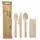 Papstar Holz Besteckset 50 St. Natur