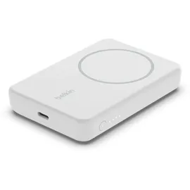 Belkin BOOST CHARGETM Magnetisches drahtlose Powerbank 5000mAh, Standfuß, weiß