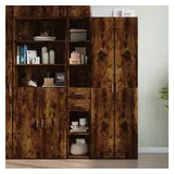 vidaXL Highboard Räuchereiche 30x42,5x185 cm Holzwerkstoff