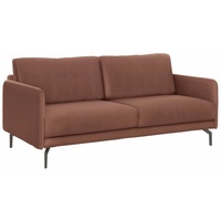 HÜLSTA sofa 2-Sitzer »hs.450«, Armlehne sehr schmal, Alugussfüße in umbragrau, Breite 150 cm braun