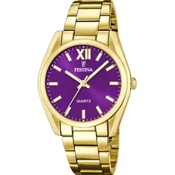 Festina Quarz Damen Boyfriend F20640/3 - lila,gold - 36.8mm