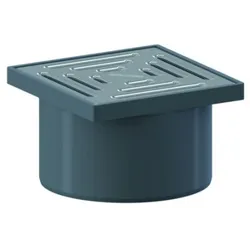 Dallmer Aufsatz Dallmer Serie 15 KE 15 500113 Rost aus Edelstahlahl 150x150 mm