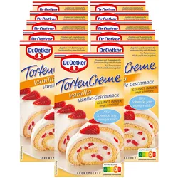 Dr. Oetker Tortencreme Vanilla für 300 ml Milch, 11er Pack