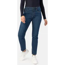 Stooker Women 5-Pocket-Jeans STOOKER WOMEN "Zermatt Denim Straight Fit Jeans", Damen, Gr. 40, Länge 28, blau (tiefblau), Denim/Jeans, 98% Baumwolle, 2% Elasthan, straight fit lang, Jeans 5-Pocket-Jeans, Straight Fit Casual Clean Wash Denim Jeans für Damen