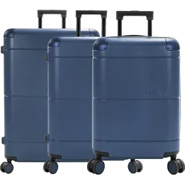 HEYS Zen Koffer-Set 3-tlg. polycarbonat/blau