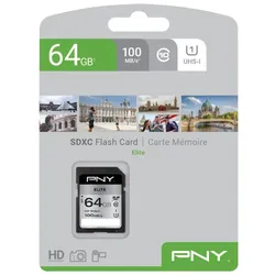 PNY Elite R100 SDXC 64GB