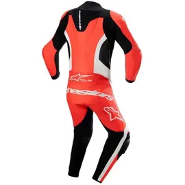 Alpinestars GP Force Lurv Lederkombi - Neon-Rot/Weiß/Schwarz / 56