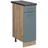 Vicco Schubladenschrank R-Line 30 x 81,6 x 60 cm Blau-Grau