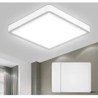 Lqwell LQWELL® Deckenleuchte LED Deckenlampe, IP44 Wasserfest Badlampe Quadrat