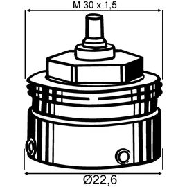 HEIMEIER Adapter 9700-33,700 für Giacomini Ventile