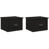 vidaXL Hängenachtschrank 2 Stk. 41,5 x 36 x 28 cm Schwarz
