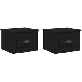 vidaXL Hängenachtschrank 2 Stk. 41,5 x 36 x 28 cm Schwarz