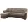 DOMO collection Ecksofa "SARAFINA 232x146 cm, auch mit Federkern für noch mehr Sitzkomfort", braun (braun, braun, beige), B:232cm H:83cm T:146cm, Luxus-Microfaser (92% Polyester, 8% Nylon);Microfaser PRIMABELLE (100% Polyester);Microfaser PRIMABELLE (100% Polyester) /