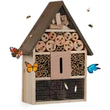 Relaxdays Insektenhotel, Insektenhotel Wildbienen Marienkäfer, Biene)