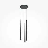 Maytoni Hängeleuchte Esszimmerlampe Pendelleuchte LED 3 Flammig Aluminium schwarz, Küche