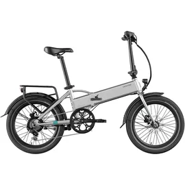 LEGEND EBIKES Monza | Ebike klappbar, E Faltrad, E Klapprad, E-Bike | hydraulische Scheibenbremsen | Shimano 6-Gang Schaltung | 20 Zoll | 250W Motor | Grey Silver 10.4 Ah 374 Wh