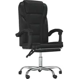 vidaXL Bürostuhl Kunstleder Schwarz