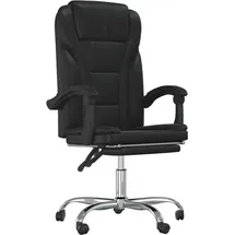 vidaXL Bürostuhl Kunstleder Schwarz