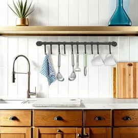 Intirilife Küchen Hakenleiste Halter Küchen Utensilien Stange Wandhalterung