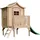 TIMBELA Spielhaus Timbela mit Rutsche 146 x 212 x 112 cm Beige
