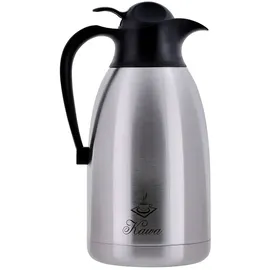 Promis Thermosflasche schwarz/silber 2 l