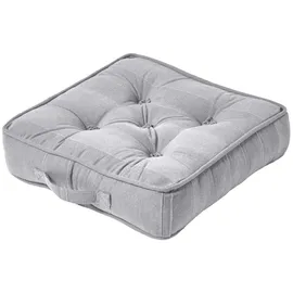 Homescapes SITZKISSEN Rajput hellgrau 40/40/8 cm