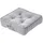 Homescapes SITZKISSEN Rajput hellgrau 40/40/8 cm