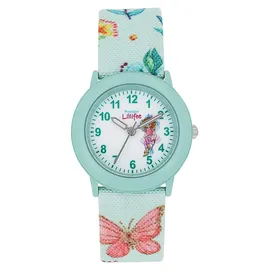 Prinzessin Lillifee Quarzuhr 2037728 grün Textilarmband bunt