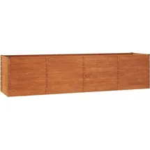 vidaXL Hochbeet Rostig 320 x 80 x 77 cm Cortenstahl
