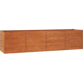 vidaXL Hochbeet Rostig 320 x 80 x 77 cm Cortenstahl