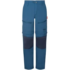 TROLLKIDS Nordfjord Zip-Off-Trekkinghose Blau 134