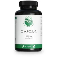Heilpflanzenwohl GREEN NATURALS Omega-3 Kapseln 1835mg vegan + DHA