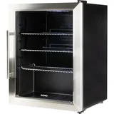 Domo DO91609BK Party-Kühlschrank EEK: D (A - G) 60 l Standgerät Schwarz, Edelstahl (gebürstet)