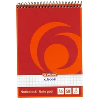 Herlitz Notizblock x.book DIN A6 kariert, 1 St.