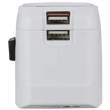 Hama Weltreiseadapter Set World Travel Pro Light USB 3-polig, 2x USB