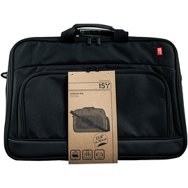 ISY INB-1002-1 Notebooktasche Umhängetasche für Universal Polyester, Schwarz