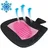 Walser Sitzkissen Cool Touch 40 x 40 cm Schwarz-Pink