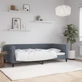 vidaXL Tagesbett 100 x 200 cm Dunkelgrau