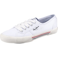 Pepe Jeans London Damen Brady Basic W Sneaker, White (White), 39