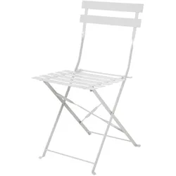 Gastronoble Bolero klappbare Terrassenstühle | Stahl | grau | 4 Stühle