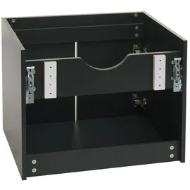 Mendler Waschbeckenunterschrank 2 Türen 48 x 59 x 45,5 cm Schwarz