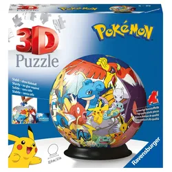 Ravensburger Puzzle - 3D Puzzles - Puzzle-Ball Pokémon - 72 Teile - Puzzle-Ball für Pokémon Fans ab 6 Jahren