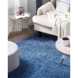 Beliani Teppich Blau 140 x 200 cm