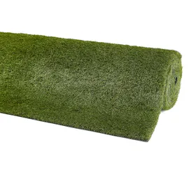 Andiamo Kunstrasen ANDIAMO "Rasenteppich Nantes, Made in Belgium", grün, B:100cm H:40mm L:200cm, Polyethylen (PE), Teppiche, realistische Optik, mit Drainagelöchern, strapazierfähig